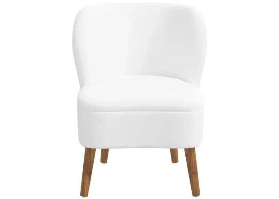 Kiki Accent Chair - Linen - White, Comfortable, Durable, Cushioned