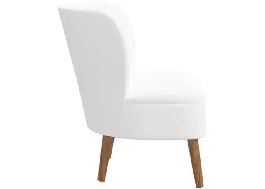 Kiki Accent Chair - Linen - White, Comfortable, Durable, Cushioned