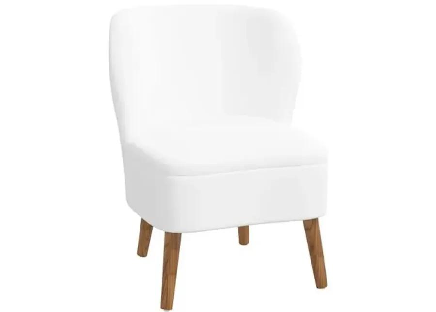 Kiki Accent Chair - Linen - White, Comfortable, Durable, Cushioned