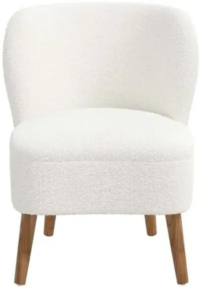 Kiki Accent Chair - Boucle - White, Comfortable, Durable, Cushioned