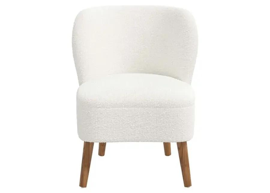 Kiki Accent Chair - Boucle - White, Comfortable, Durable, Cushioned