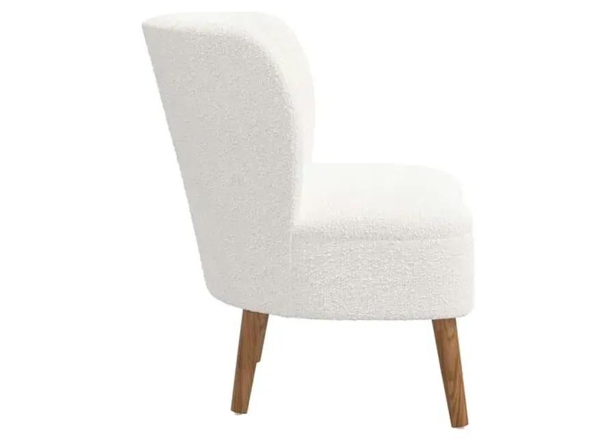 Kiki Accent Chair - Boucle - White, Comfortable, Durable, Cushioned