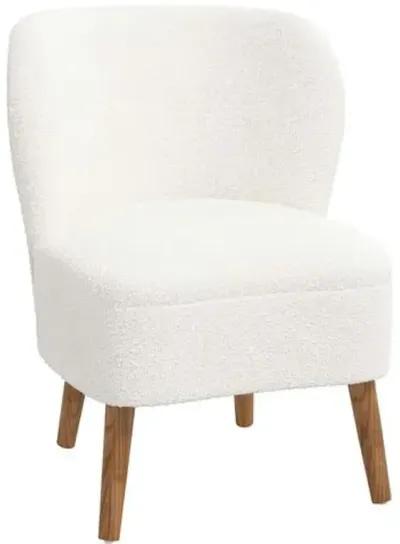 Kiki Accent Chair - Boucle - White, Comfortable, Durable, Cushioned