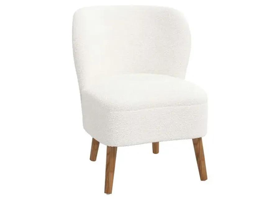 Kiki Accent Chair - Boucle - White, Comfortable, Durable, Cushioned