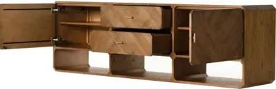 Loren Media Console - Brown