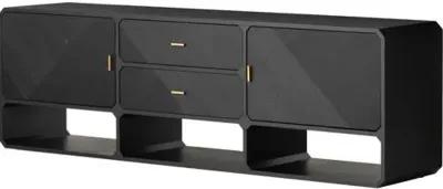 Loren Media Console - Black