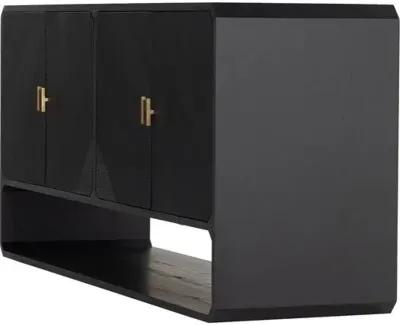 Loren 4-Door Sideboard - Black