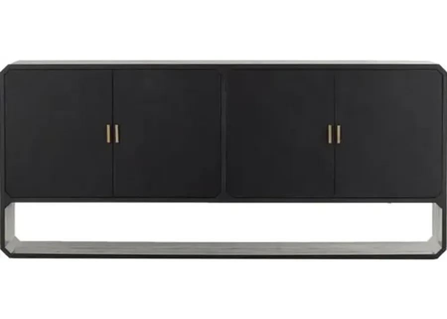 Loren 4-Door Sideboard - Black