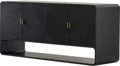 Loren 4-Door Sideboard - Black