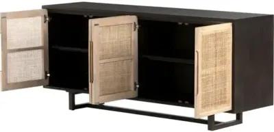 Michaela Cane Sideboard - Black Mango