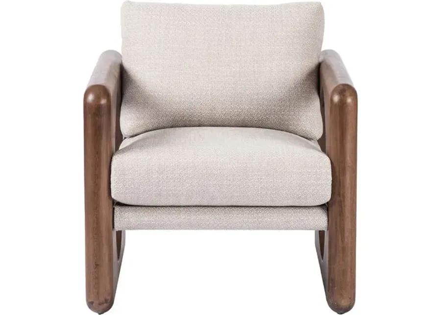 Bradley Accent Chair - Gibson Wheat Performance - Beige, Comfortable, Durable, Cushioned