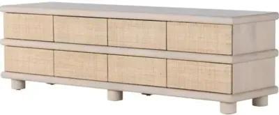 Misa Cane Media Console - Light Natural - Beige