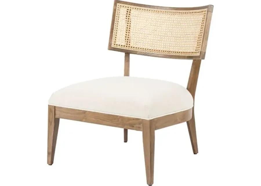 Aimee Cane Chair - Distressed Sable Beech - Beige