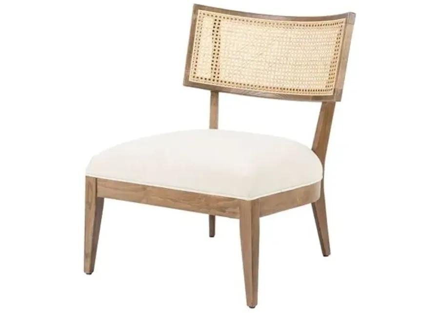 Aimee Cane Chair - Distressed Sable Beech - Beige