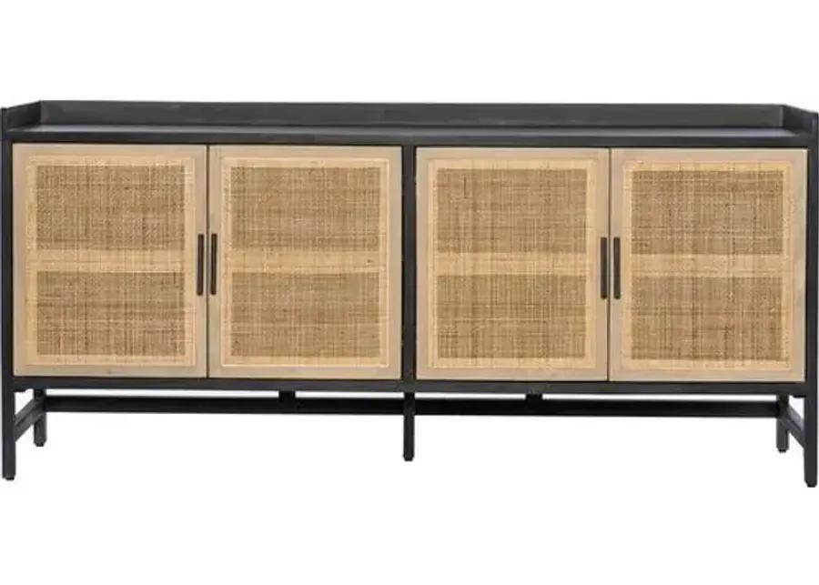 Aimee Cane Sideboard - Black