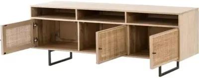 Selena Cane Media Console - Beige