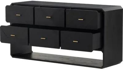 Loren 6-Drawer Dresser - Black