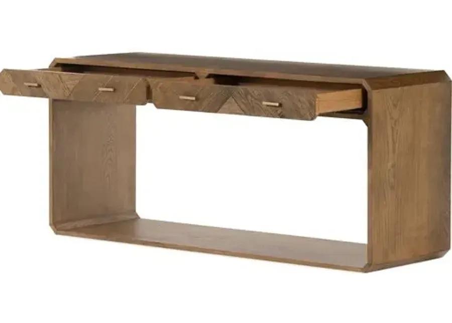 Loren Console Table - Brown