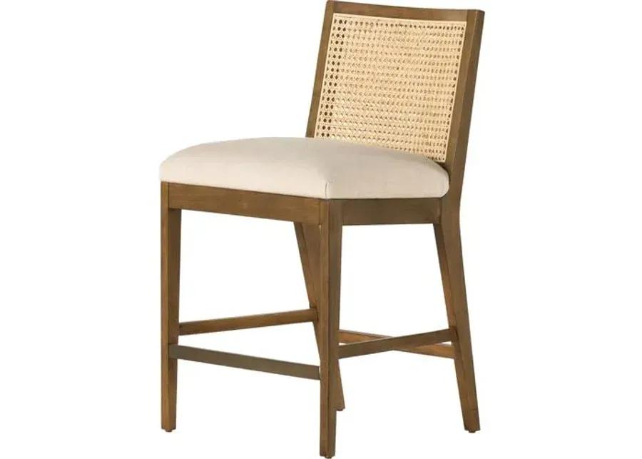 Aimee Cane Armless Counter Stool