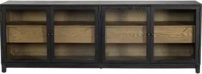 Kasey Media Console - Drifted Matte Black