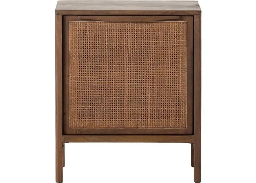 Selena Cane Nightstand - Right Facing