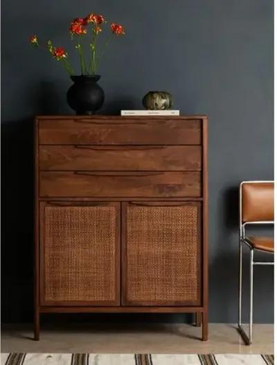 Selena Cane Tall Dresser - Brown