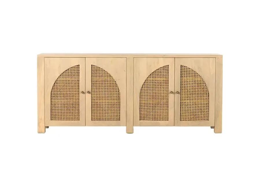 Sabrina Cane Sideboard - Natural Wash - Beige