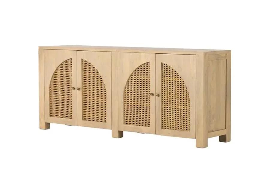 Sabrina Cane Sideboard - Natural Wash - Beige