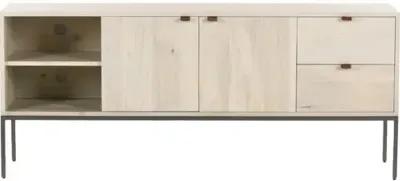 Justina Media Console - Dove Poplar - Beige