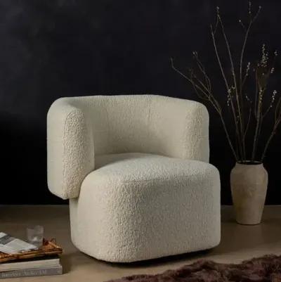 Dori Swivel Chair - Sheepskin Natural