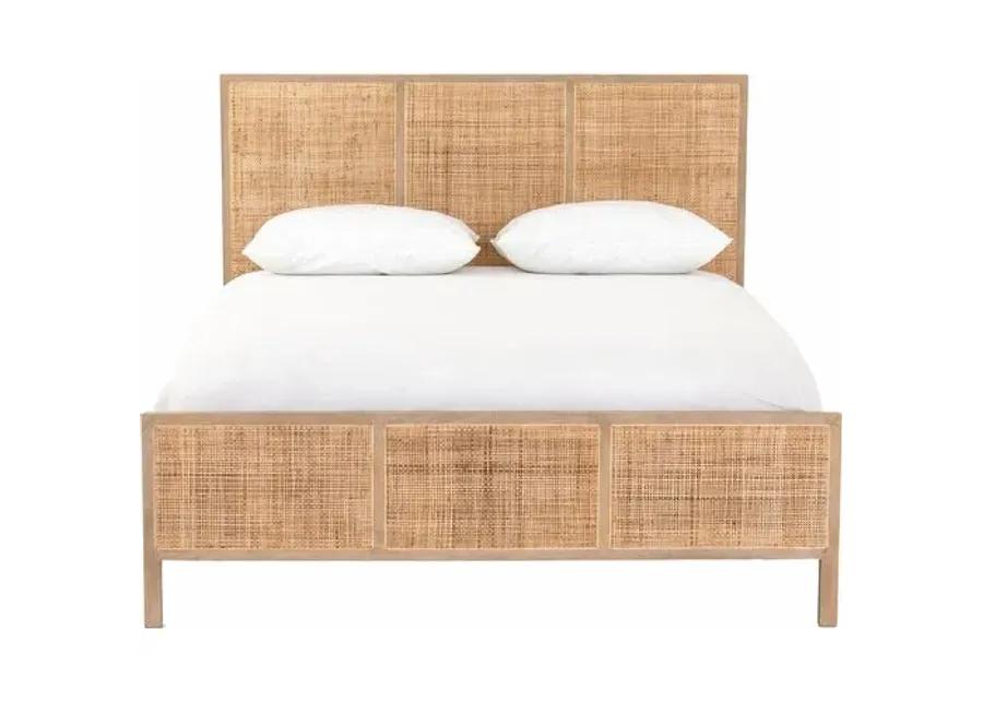 Selena Cane Bed - Brown