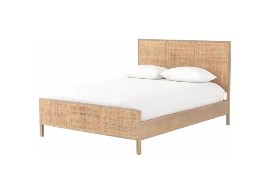 Selena Cane Bed - Brown