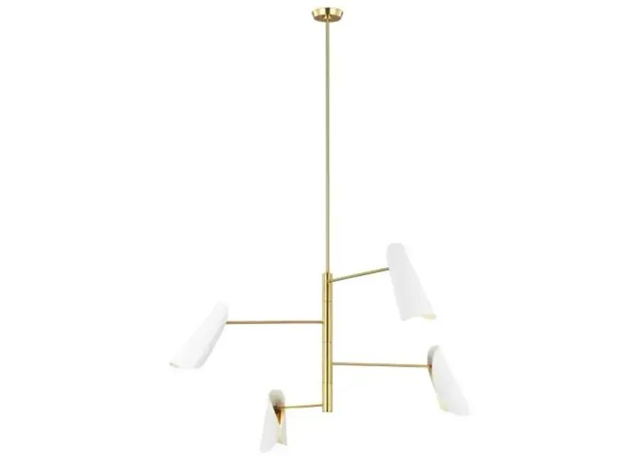 Visual Comfort - Tresa Four Light Chandelier - White