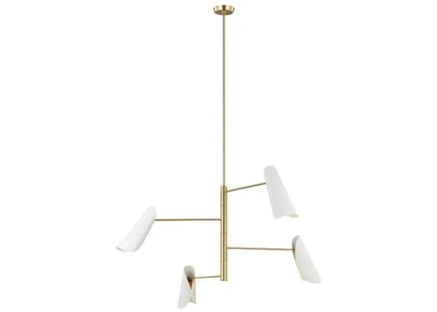 Visual Comfort - Tresa Four Light Chandelier - White