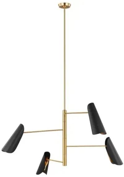 Visual Comfort - Tresa Four Light Chandelier - Black