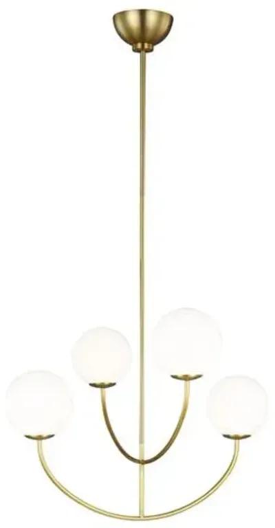 Visual Comfort - Galassia Four Light Chandelier - Gold