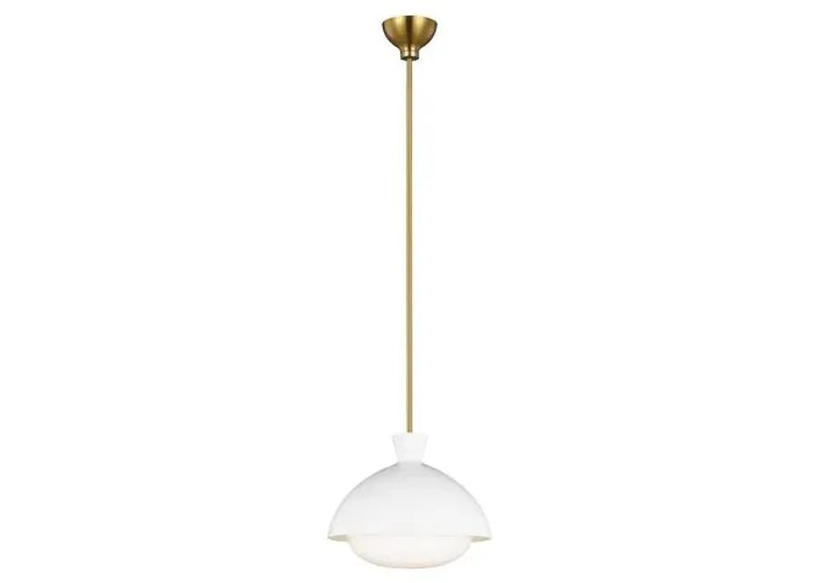 Visual Comfort - Lucerne Large One Light Pendant - White