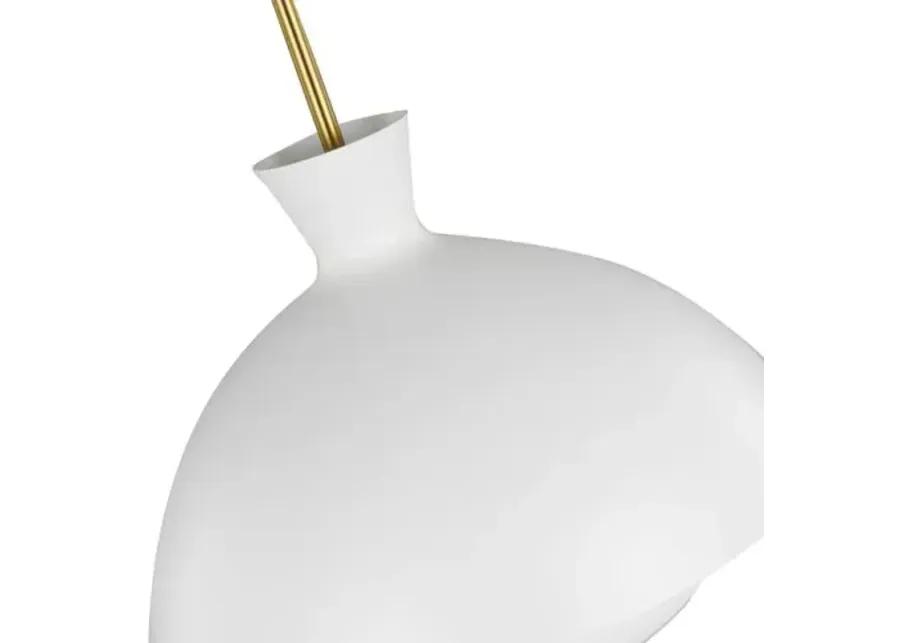 Visual Comfort - Lucerne Large One Light Pendant - White