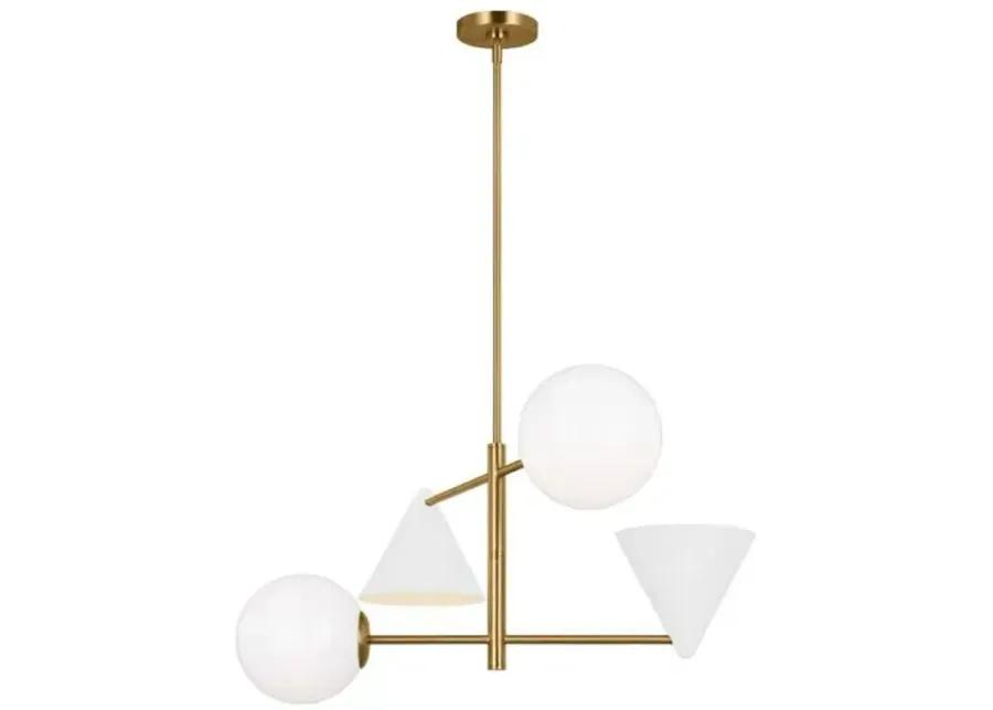 Visual Comfort - Cosmo Medium Chandelier - White