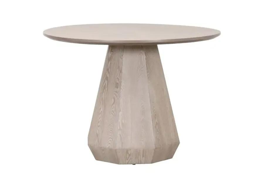 Gavin Round Dining Table - Natural Gray