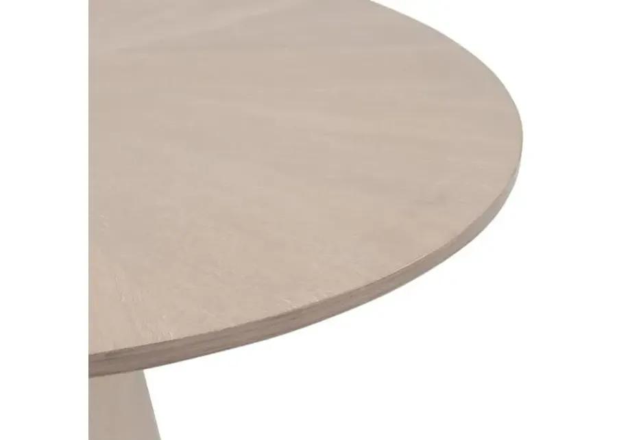 Gavin Round Dining Table - Natural Gray