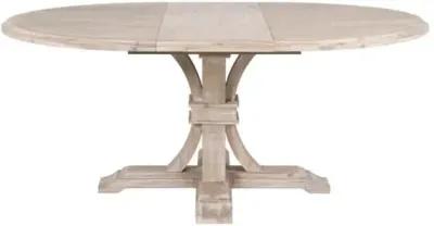 Joel Round Extension Dining Table - Natural Gray