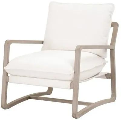 Clay Lounge Chair - Natural Gray/Performance Boucle Snow - White