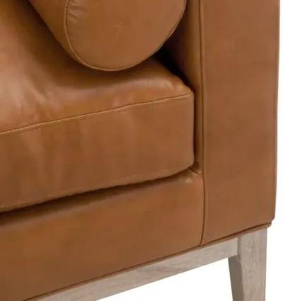 Remy Upholstered Bench - Whiskey Brown Leather