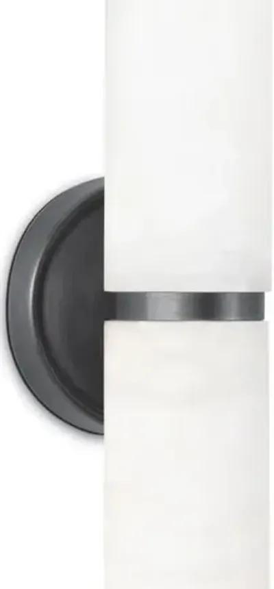 Salon Large Alabaster Wall Sconce - Regina Andrew - Black