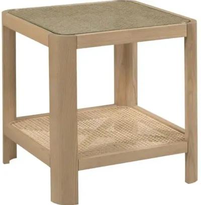 Heidi Cane Side Table - Natural - Brown