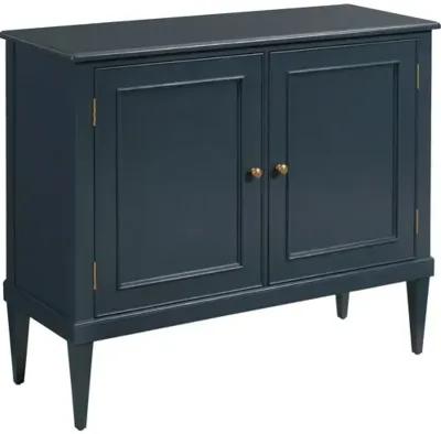 Constance 2-Door Cabinet - Navy/Brass - Blue