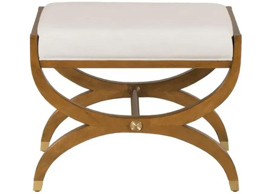 Noel Bench/Ottoman - Hazelnut/White - Brown