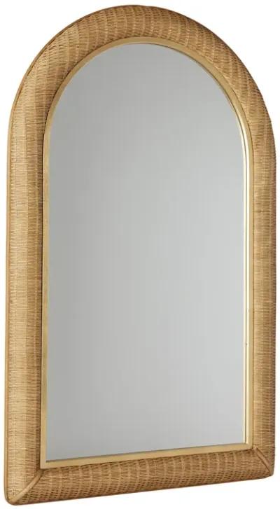 Habi Rattan Arched Wall Mirror - Natural