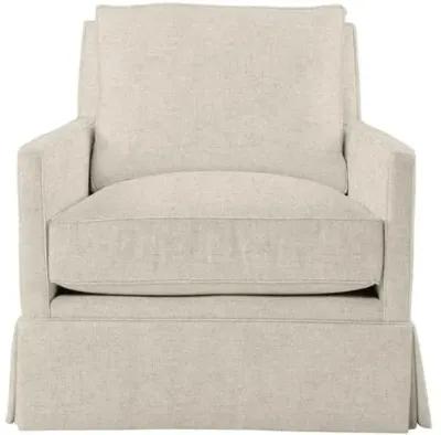 Auburn Club Chair - Crypton Linen - Miles Talbott - Hancrafted in the USA